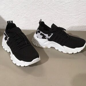 Black and White Athletic Sneakers
